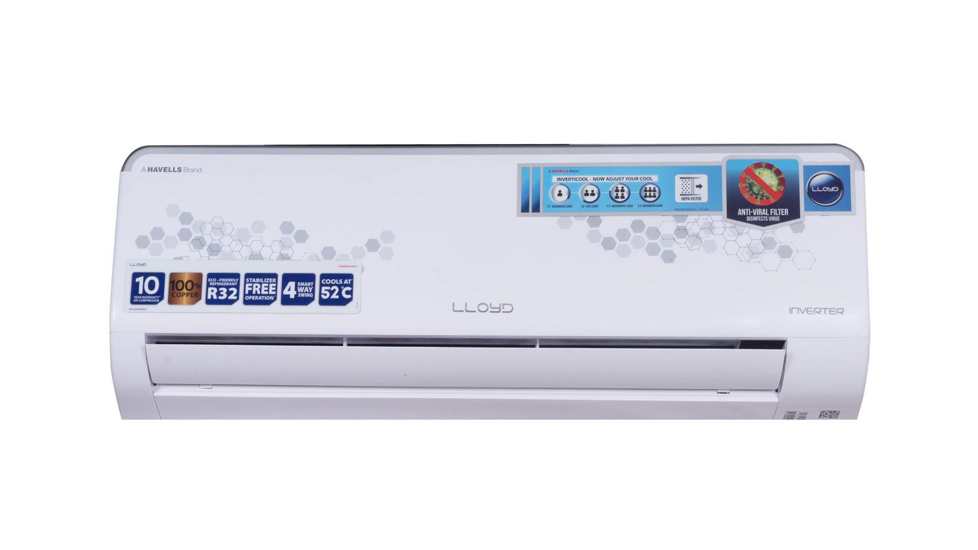 Lloyd 1.5 Ton 3 Star Inverter Split AC