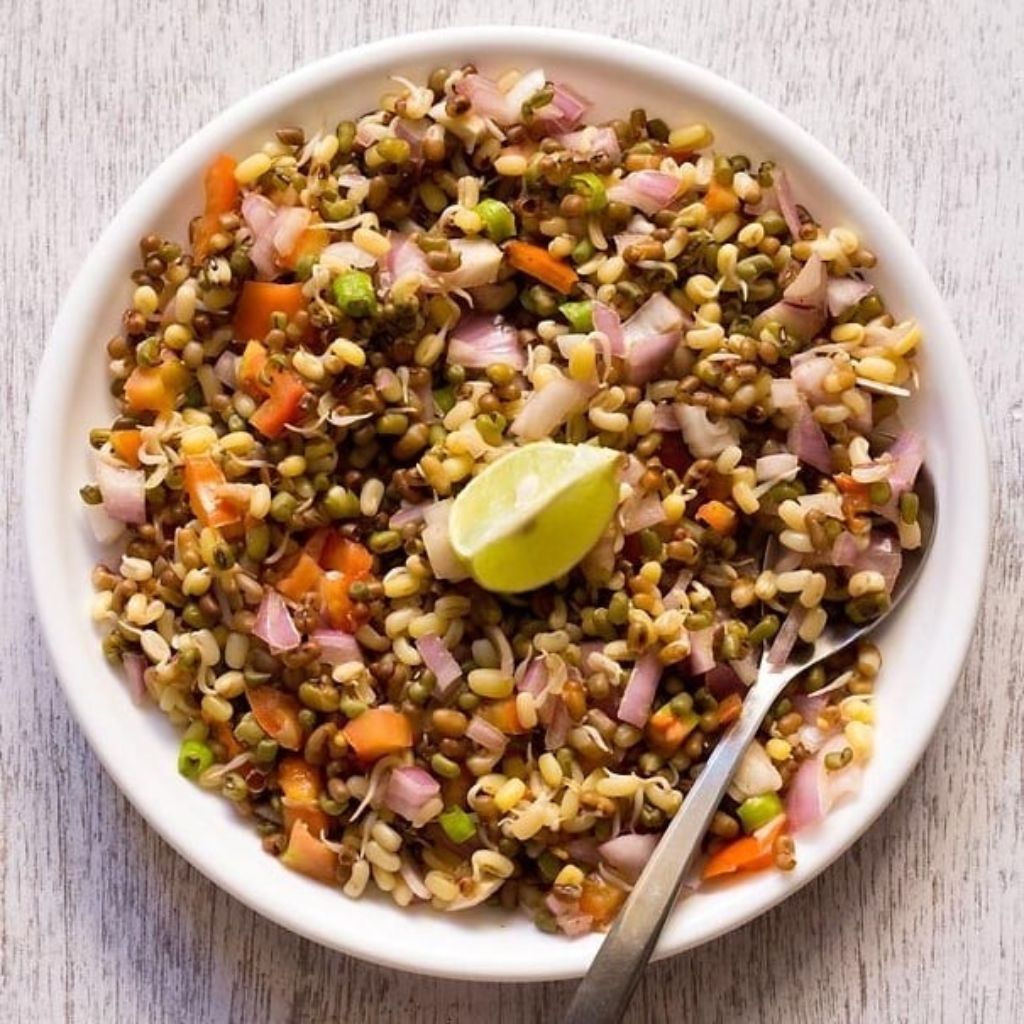 Sprouted Moong Dal Salad