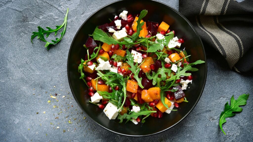 Roasted Beet and Arugula Salad